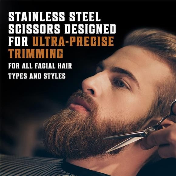 Beard Comb & Beard Brush Set for Men -Natural Boar Bristle Brush and Dual Action - Picture 5 of 6